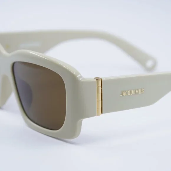 Jacquemus CROISIERE JAC/60 C2 Square Sunglasses - Beige\\Brown New Jacquemus CROISIERE JAC/60 C2 Sunglasses Beige Square  main image 3